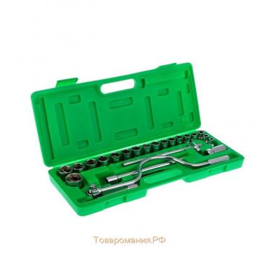Набор инструментов в кейсе ТУНДРА, универсальный, 1/2", 24 предмета