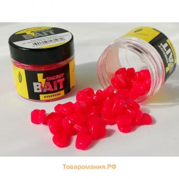 Искусственная насадка ENERGY BAIT «Кукуруза», тонующая, ароматизированная, 60 шт, цвет малиновый   9