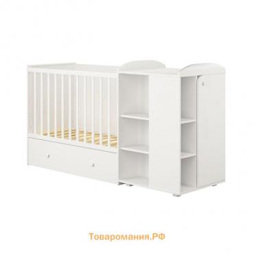 Кровать детская Polini kids Ameli 900, с комодом, цвет белый