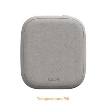 Внешний аккумулятор Solove W5, 10000мАч, 2.4А, 2 USB, беспроводная зарядка, белый