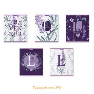 Тетрадь 48 листов в клетку, ErichKrause Lavender, обложка мелованный картон, выборочный УФ-лак, блок офсет 100% белизна, МИКС (1 вид в спайке)