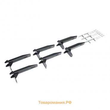 Крепеж к порогам Rival для Kia Sorento II 2012-2020/Hyundai Santa Fe Premium I, III, сталь