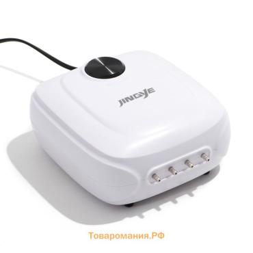 Компрессор для аквариума JINGYE YE-841, бесшумный, с регулировкой мощности,4 x 3,5 л/мин,8Вт