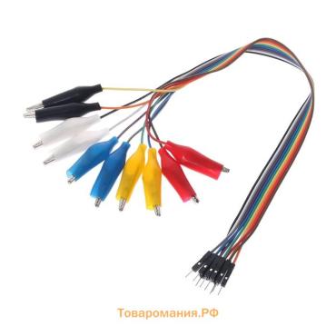 Провод-тестер с зажимом, 30 см, R=9, набор 10 шт.