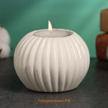 Подсвечник керамика на 1 свечу TAKE IT EASY «Кристоф», 8×8×5.5см